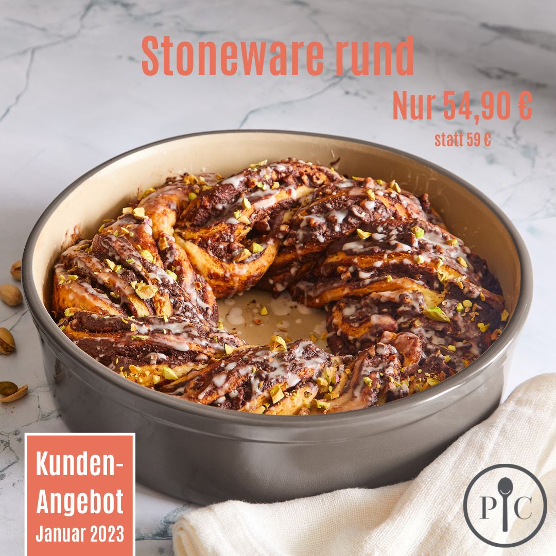 Stoneware rund - Ca. 3 Liter